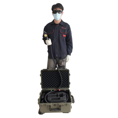 Petit type de valise de machine de dérouillage de laser de fibre de la tête MOPA