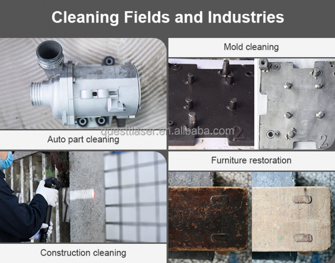 Pulse 200w 300w valise machine de nettoyage laser à fibre machine de détachement de rouille 9