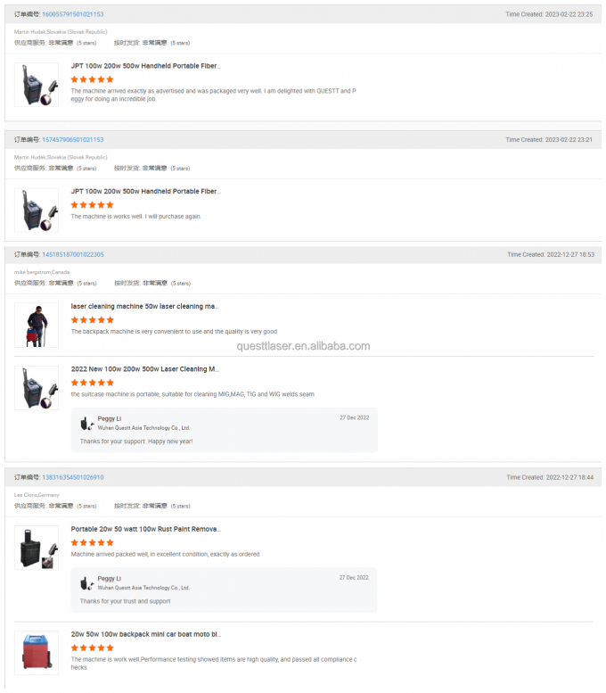 Pulse 200w 300w valise machine de nettoyage laser à fibre machine de détachement de rouille 11