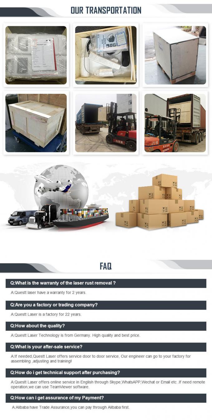 Pulse 200w 300w valise machine de nettoyage laser à fibre machine de détachement de rouille 14