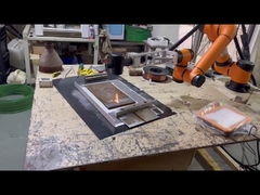 6 axes robot automatique 100w valise Portable machine à nettoyer au laser à fibre élimination de la rouille